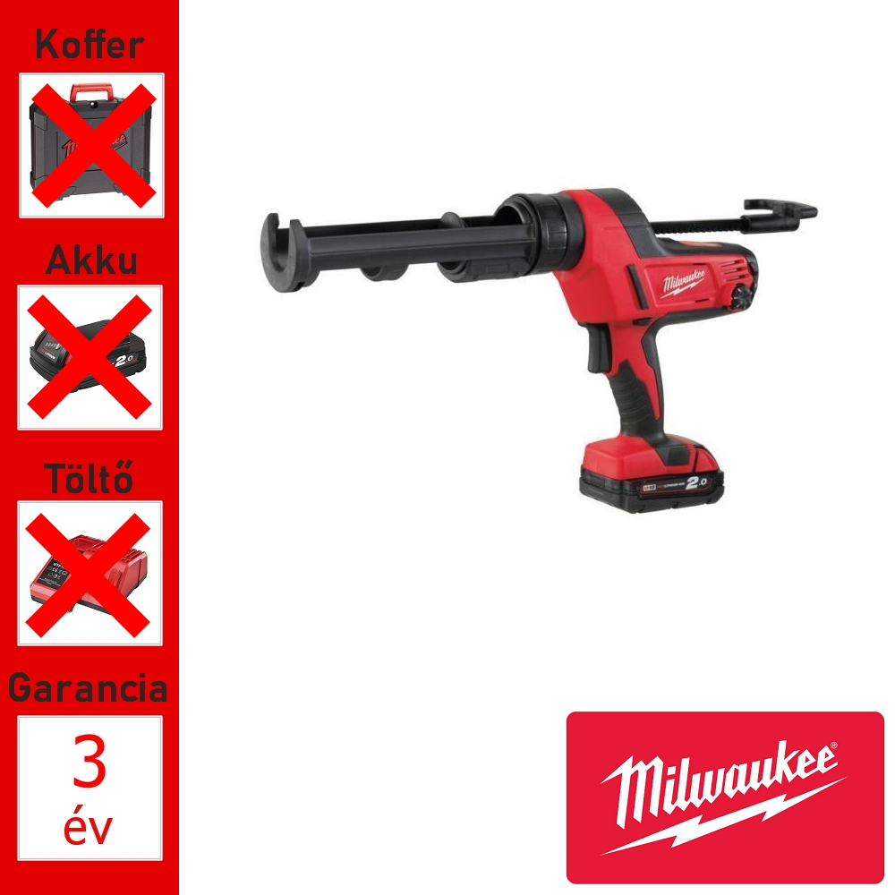 Milwaukee 18V akkus kinyomópisztoly géptest